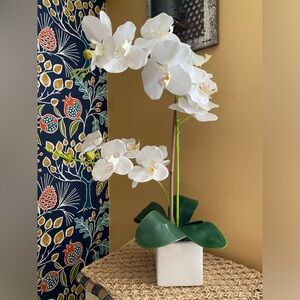 Large White Artificial Orchid